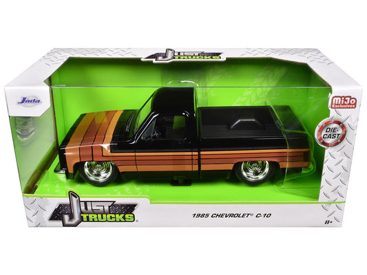 1985 Chevrolet C10 Pickup Truck 1:24 Diecast Model with GM Rally Wheels by Jada