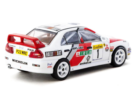 Mitsubishi Lancer Evolution IV #1 Tommi Makinen - Seppo Harjanne 3rd Place "Monte Carlo Rally" (1997) "Global64" Series 1/64 Diecast Model by Tarmac Works-1