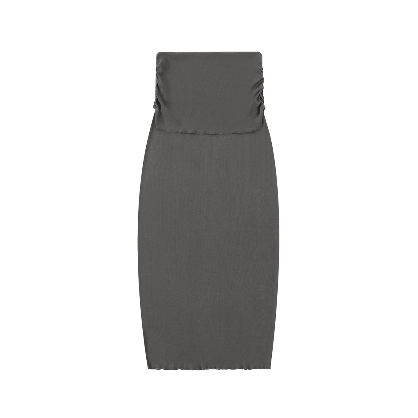 Jazzy Jumble Women's Dyed Washed Straight Hip-Hugging Slim Maxi Skirt