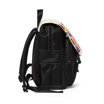 Retro 80s Patch Backpack – 'Bring Back the 80s' Casual Shoulder Bag