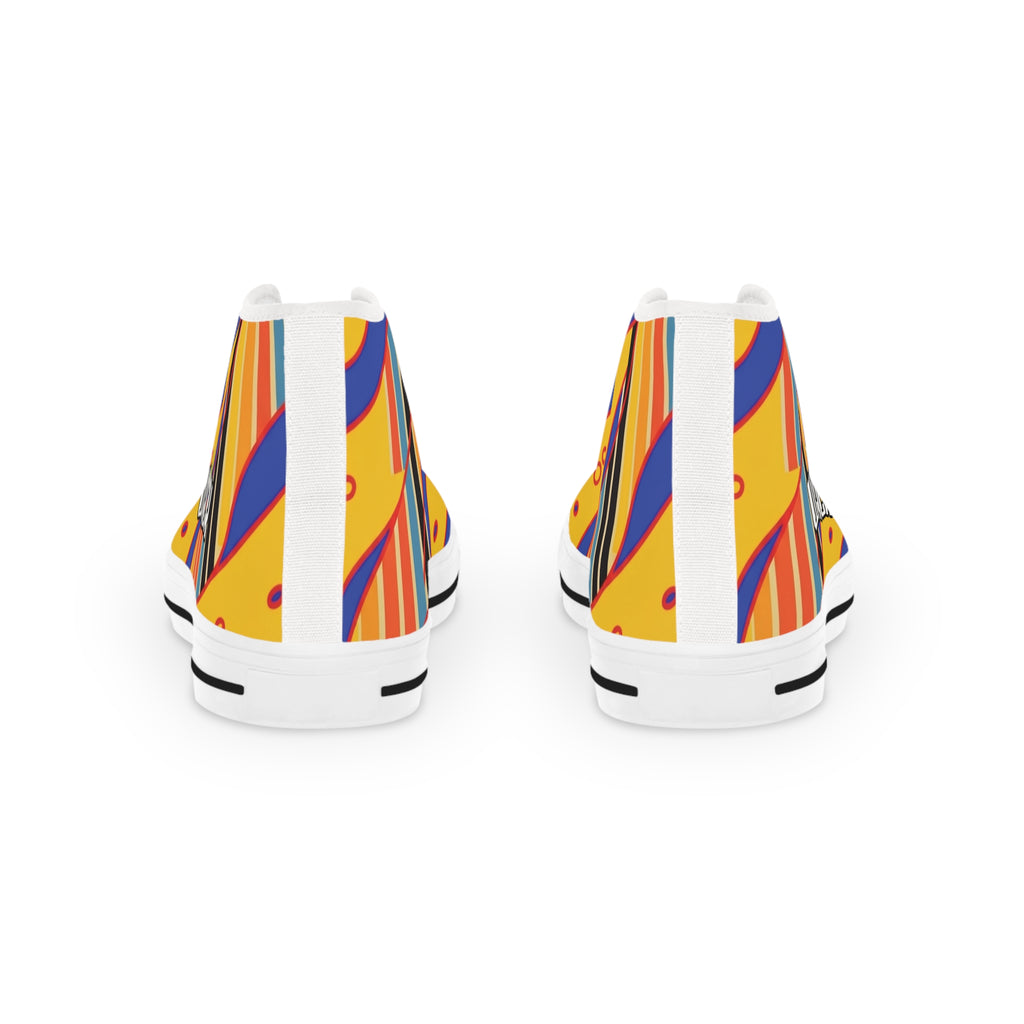 High Top Sneakers — Retro Colorwave  "WACK!"