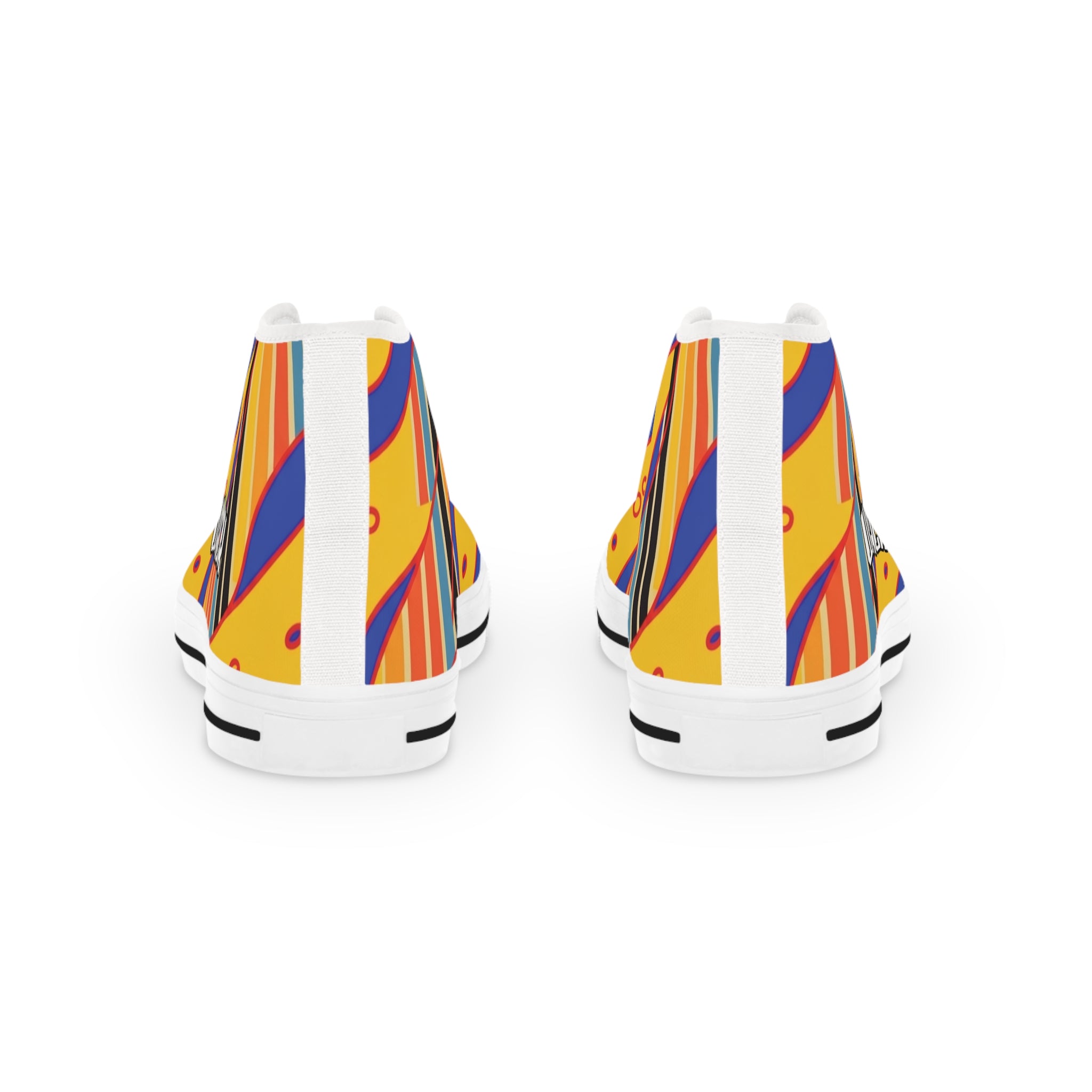 High Top Sneakers — Retro Colorwave  "WACK!"