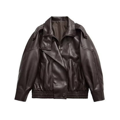 Retro casual stand up collar workwear jacket