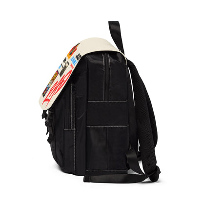 Retro 80s Patch Backpack – 'Bring Back the 80s' Casual Shoulder Bag