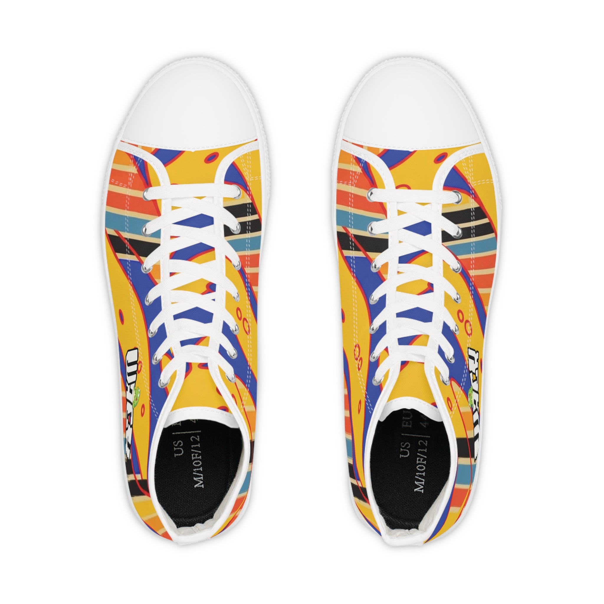 High Top Sneakers — Retro Colorwave  "WACK!"