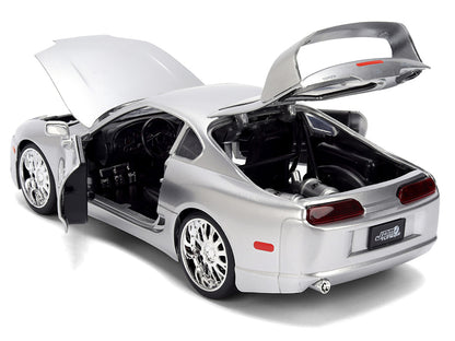 1995 Toyota Supra Silver Metallic "JDM Tuners" Series 1/24 Diecast Model Car by Jada