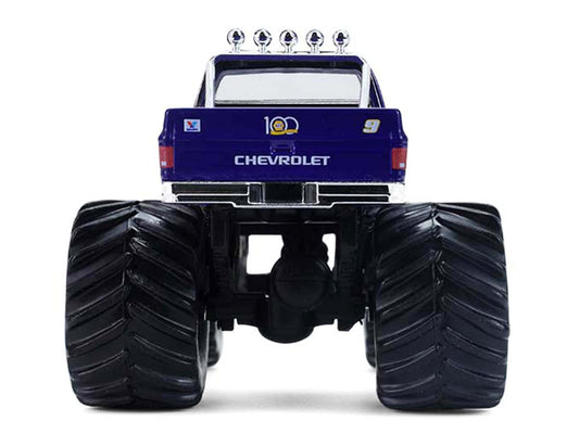 1984 Chevrolet C20 Monster Truck #9 "NAPA" Blue with Graphics "Kings of Crunch - Hendrick Motorsports Tribute" Special Edition 1/64 Diecast Model Car by Greenlight-1