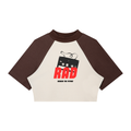 Women’s Color Block Raglan Crop T-Shirt