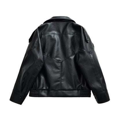Retro casual stand up collar workwear jacket