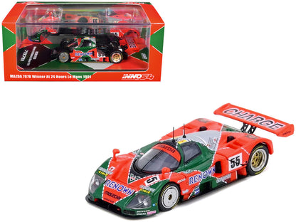 Mazda 787B #55 Johnny Herbert - Volker Weidler - Bertrand Gachot "Mazdaspeed" Winner "24 Hours of Le Mans" (1991) 1/64 Diecast Model Car by Inno Models
