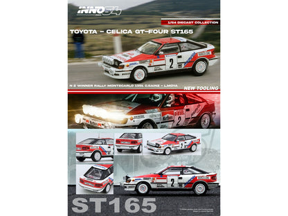 Toyota Celica GT-Four (ST165) #2 Carlos Sainz - Luis Moya Winner "Rally Monte Carlo" (1991) 1/64 Diecast Model Car by Inno Models
