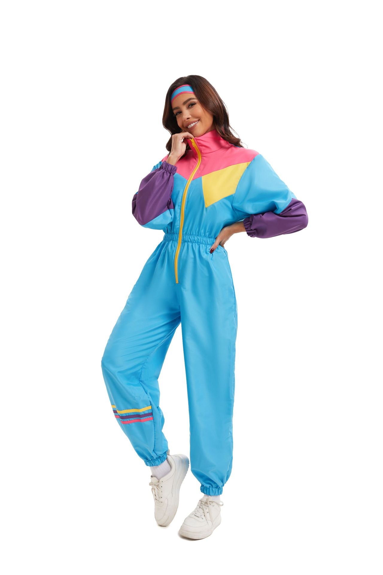 Halloween stage European and American 80s and 90s retro sportswear vitality dance sports aerobics ski wear