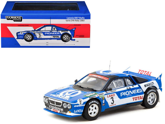 Lancia 037 Rally 1/64 Diecast Model Jean-Claude Andruet Ypres 1983 Collectible-0