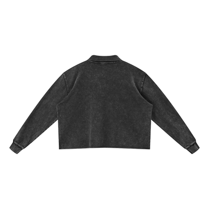 Unisex Mineral Wash Pullover Sweatshirt