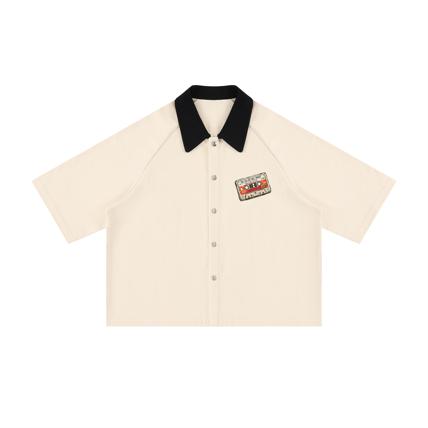 Unisex Color Block Boxy Short Sleeve Shirt