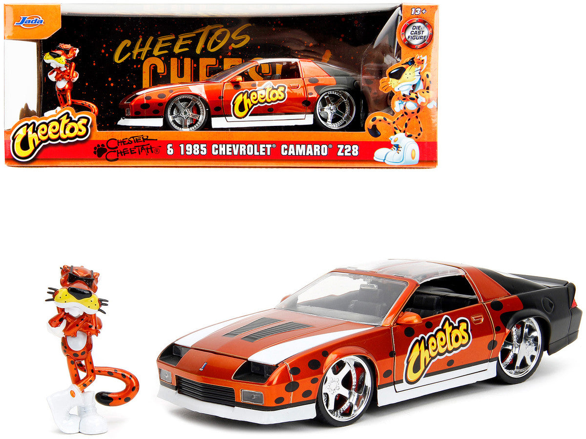 1985 Chevrolet Camaro Z/28 1:24 Diecast Model Car with Chester Cheetah Figure by Jada