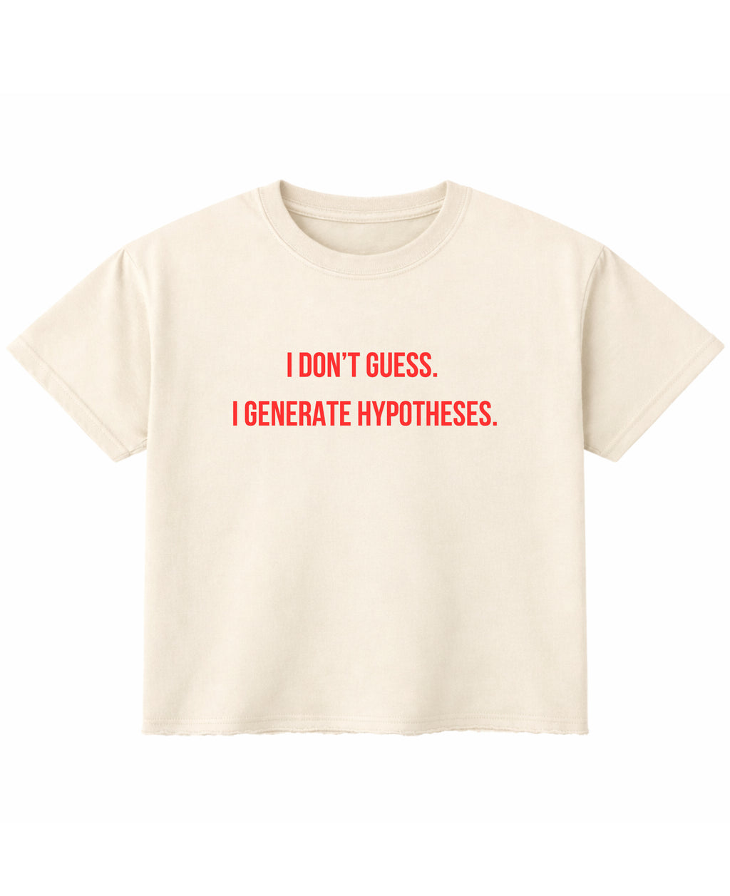 Off White Boxy Fit T-shirt Front Design