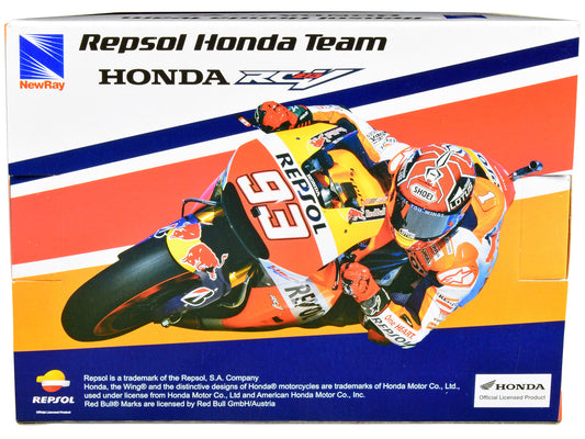 Honda RC213V Motorcycle #93 Marc Marquez "Repsol Honda Team" MotoGP (2015) 1/12 Diecast Model by New Ray-1